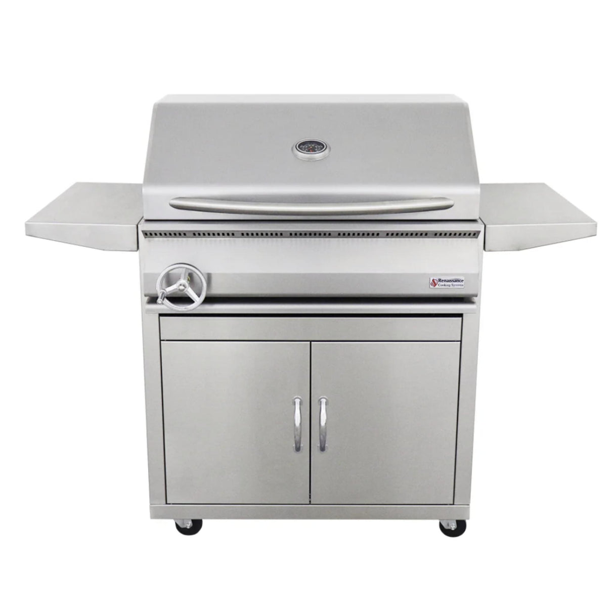Patio Grill Paradise Denver 36-Inch Freestanding Charcoal Grill – Premium 304 Stainless Steel